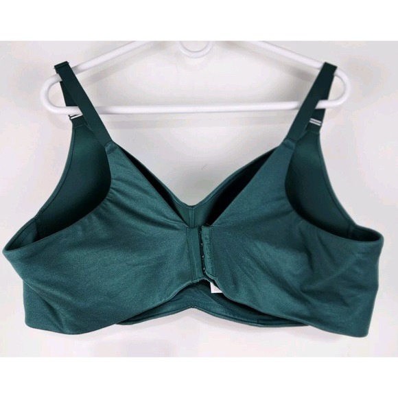 Cacique Lane Bryant  Emerald Green Lightly Lined No‎ Wire Bra 46DD Bra - Picture 2 of 7